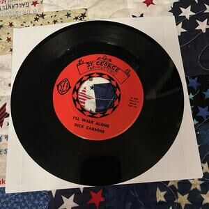 Dick Carmine I'll Walk Alone / My Way 7" 45 rpm Vinyl Record Rare Obscure